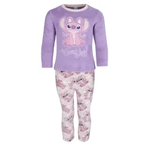 Textiel Trade Toddler Girl's Disney Stitch Angel Fleece Pajama Set