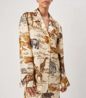 Valentina Top Safari Print