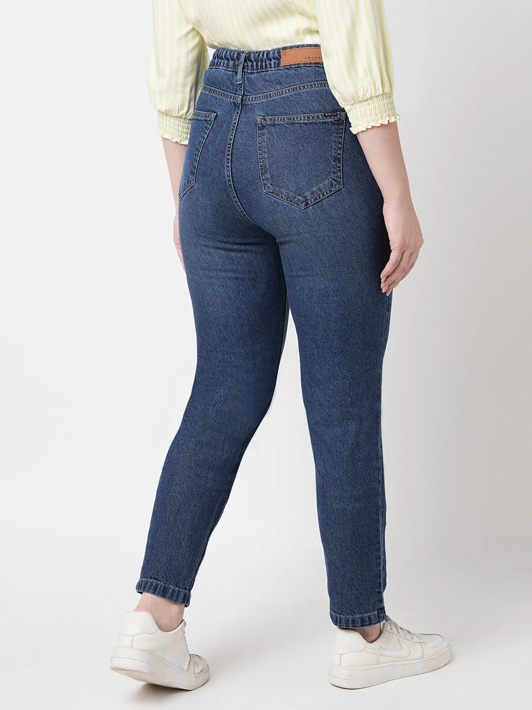 Women High-Rise Mom Fit Jeans