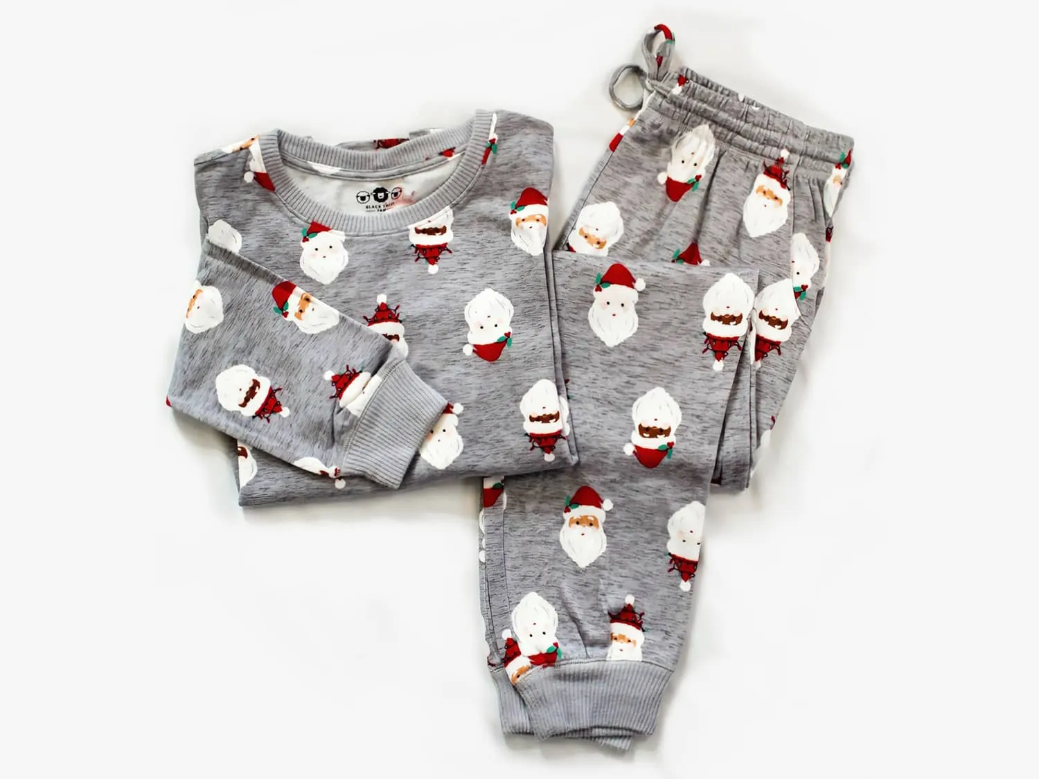 Women’s Jogger Pajama Set - Gray Santa